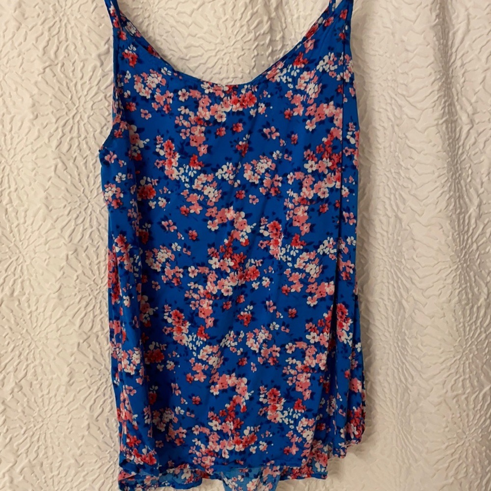 Flowered print tank top